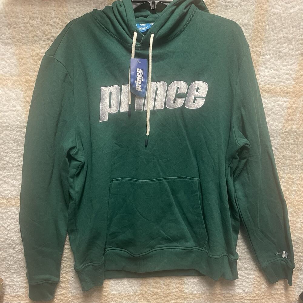 Prince Dark Green Hoodie with White Logo